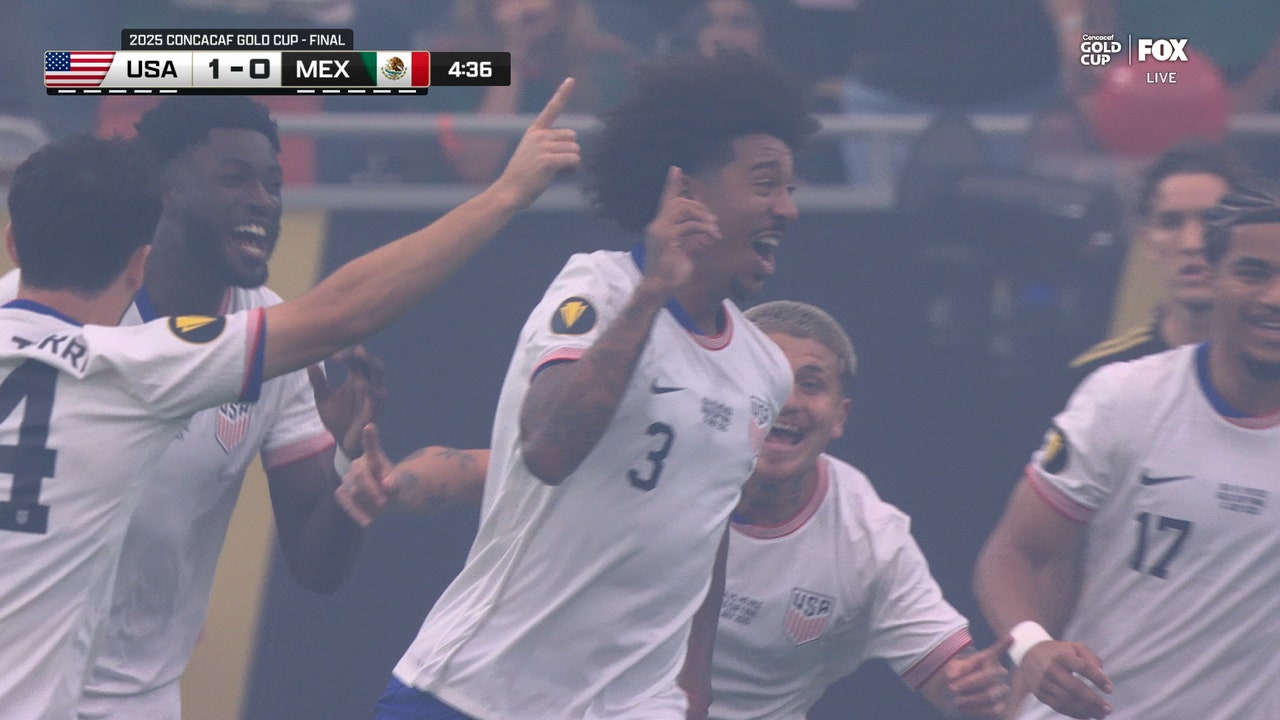 Chris Richards scores on a set piece, giving United States early 1-0 lead over Mexico